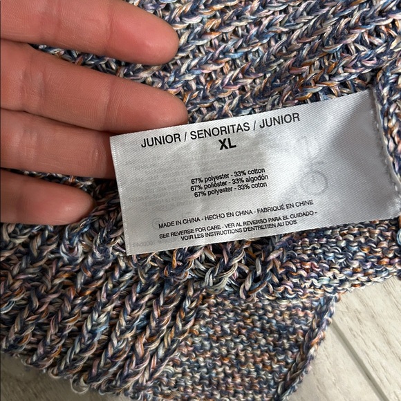 Ella Moss Multicolor Knit Sleeveless Tunic Sweater Top Women’s XL - Picture 9 of 9